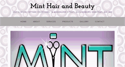 Desktop Screenshot of minthairandbeauty.co.uk