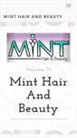 Mobile Screenshot of minthairandbeauty.co.uk